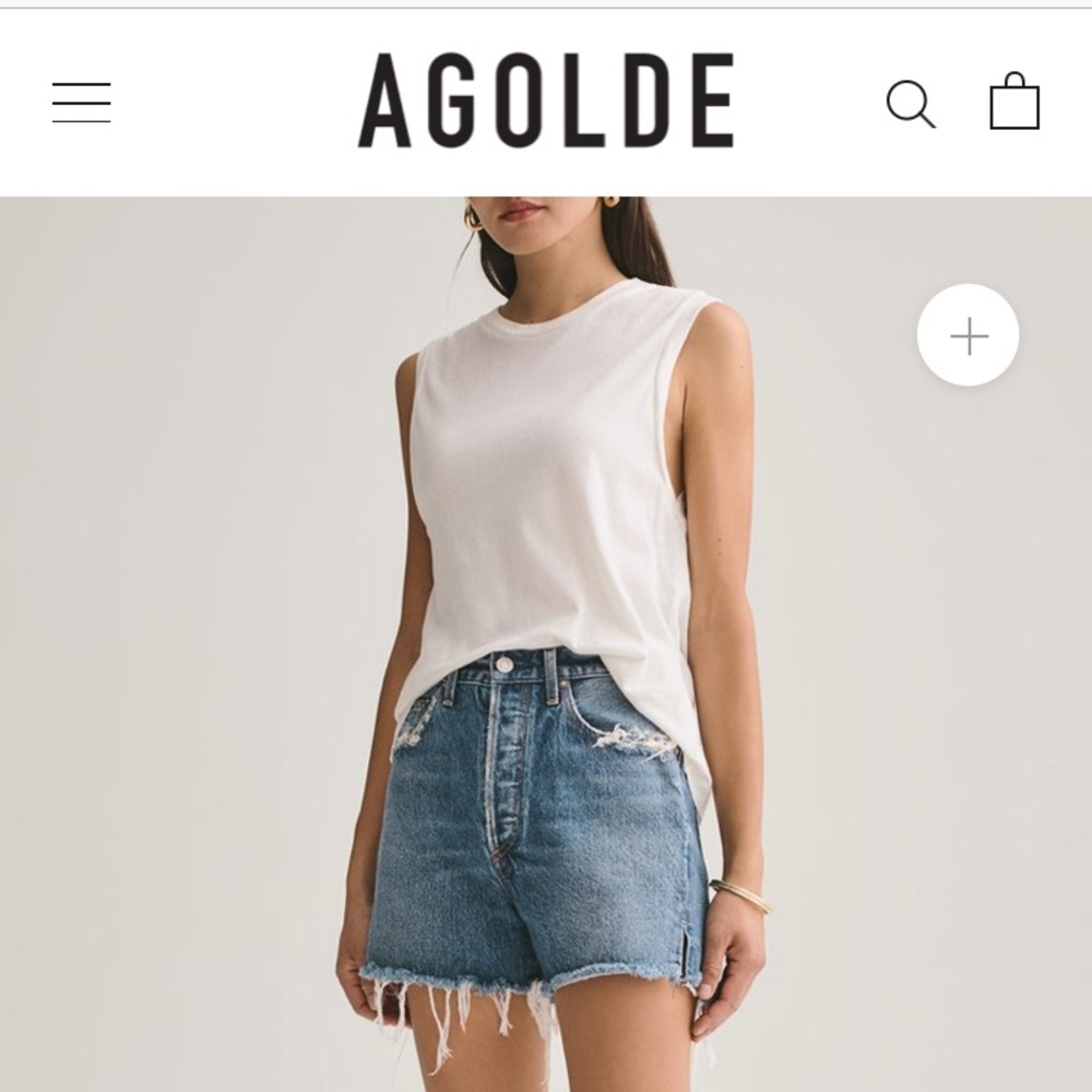 Agolde dee shorts size 26